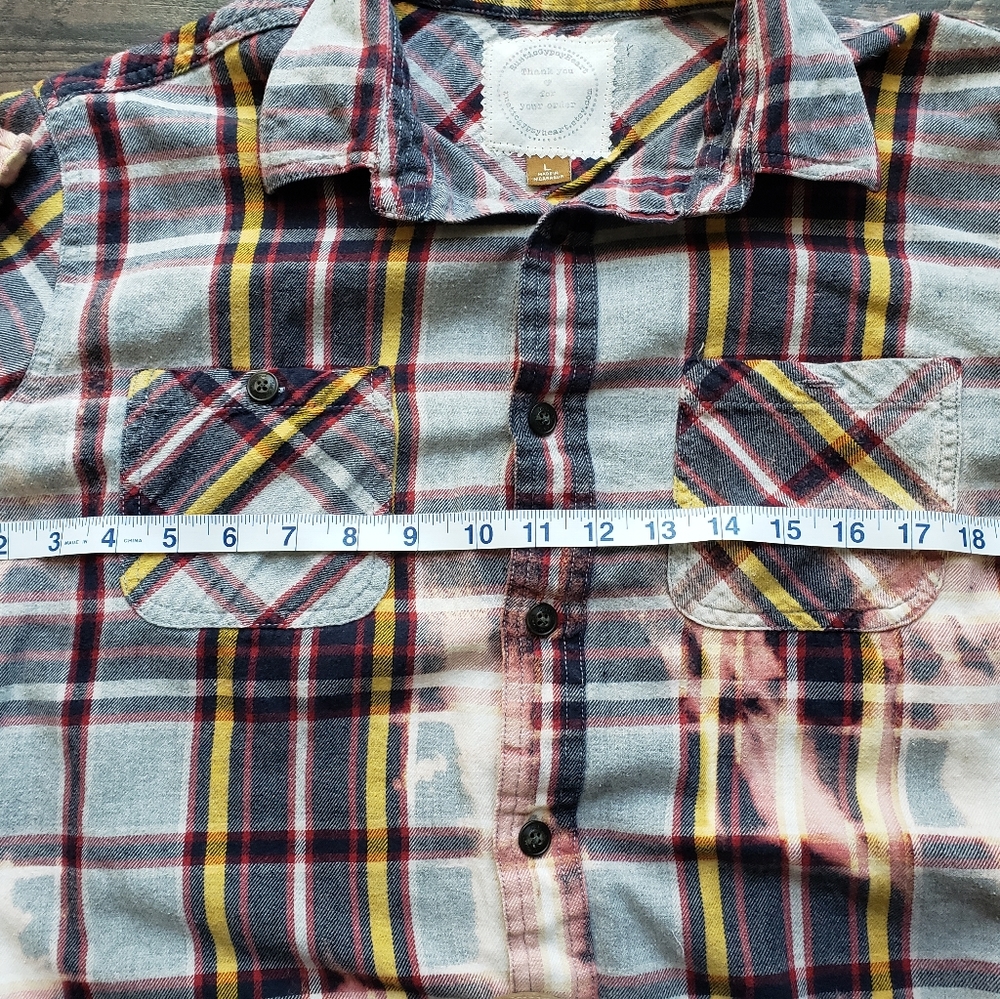 Custom bleached Carolina Gamecocks flannel - Picture 5 of 9
